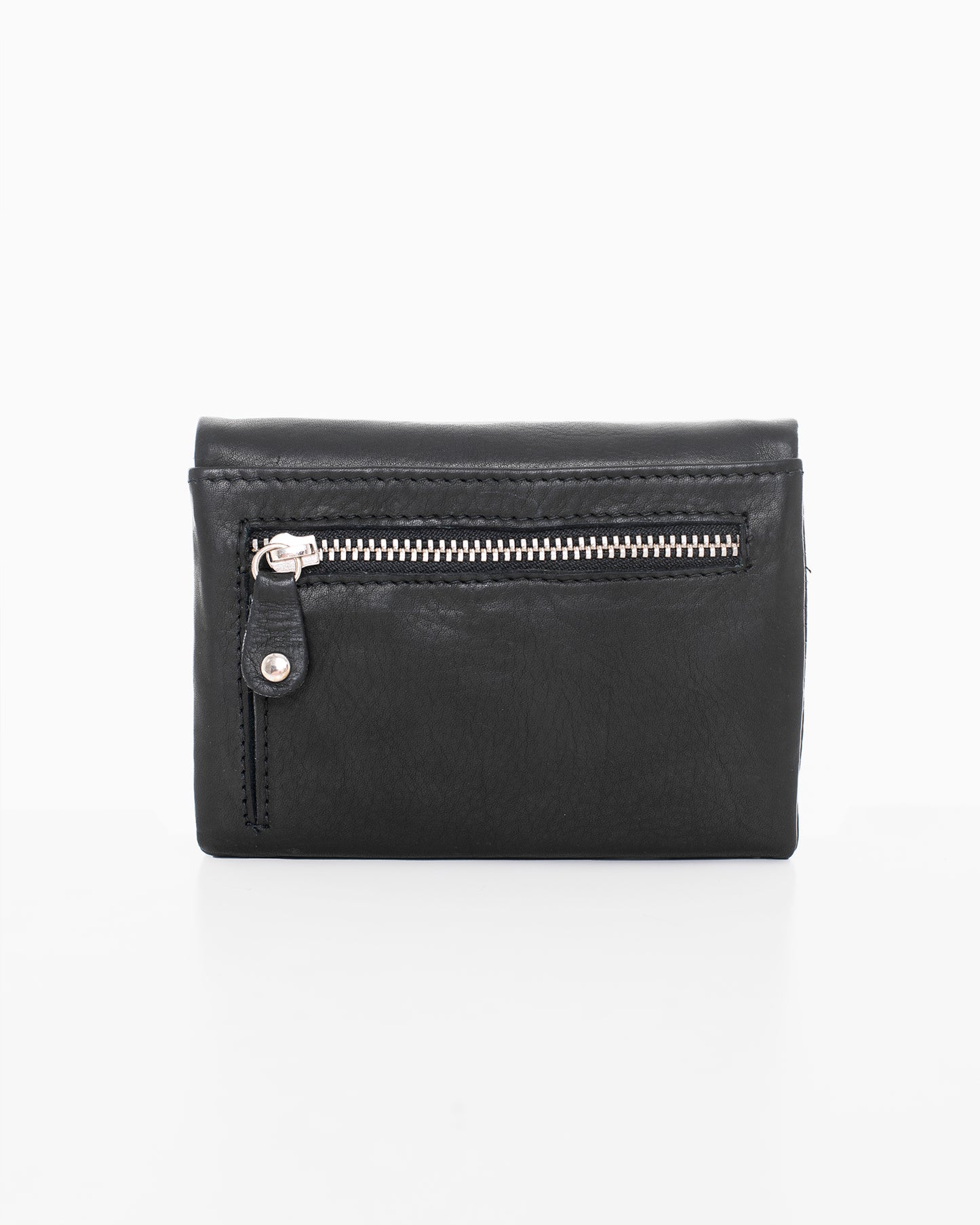 Leather Wallet NK304 (RFID-blocking) - Black