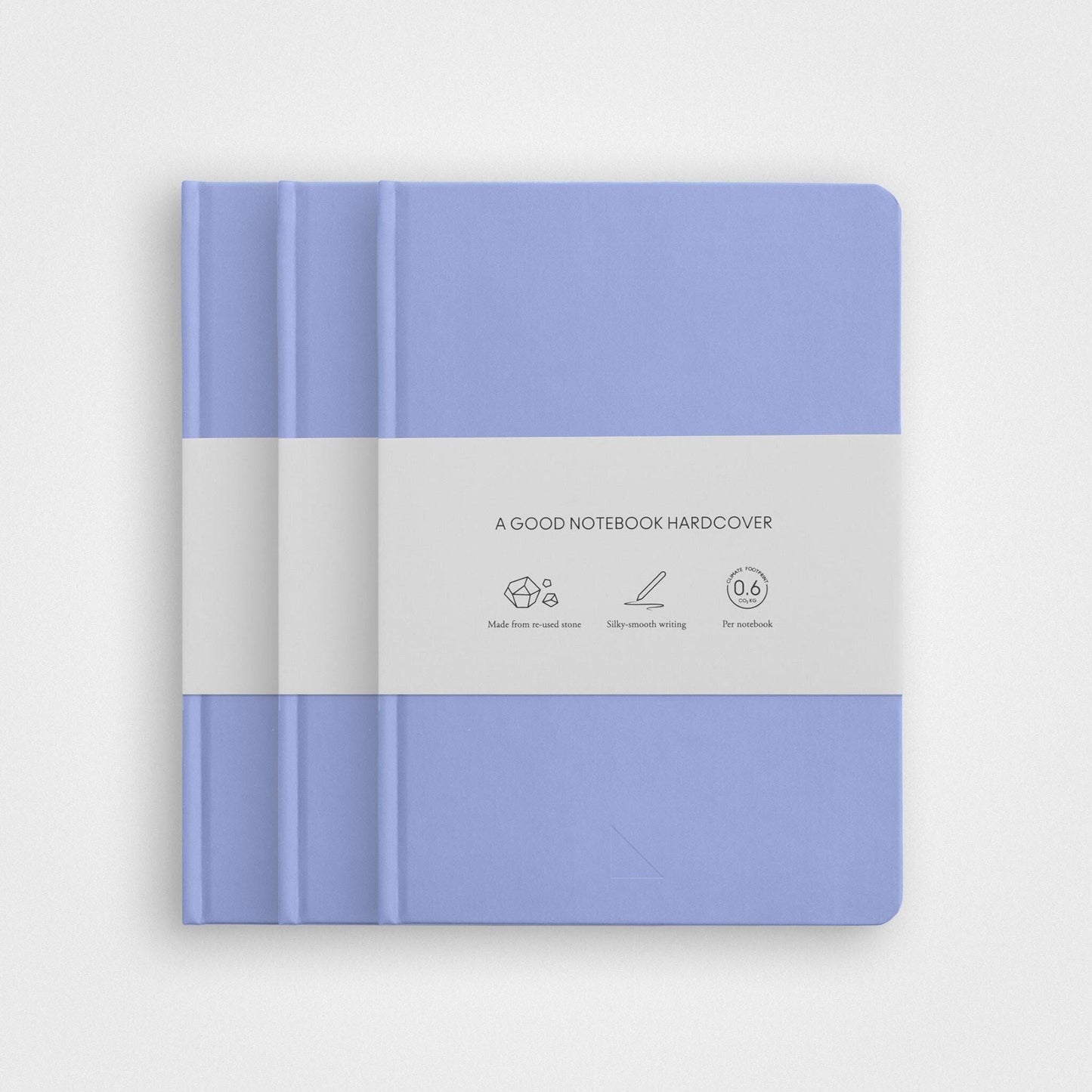 3 Pack Stone Paper Notebook Set︱A5 Hardcover, Vista blue