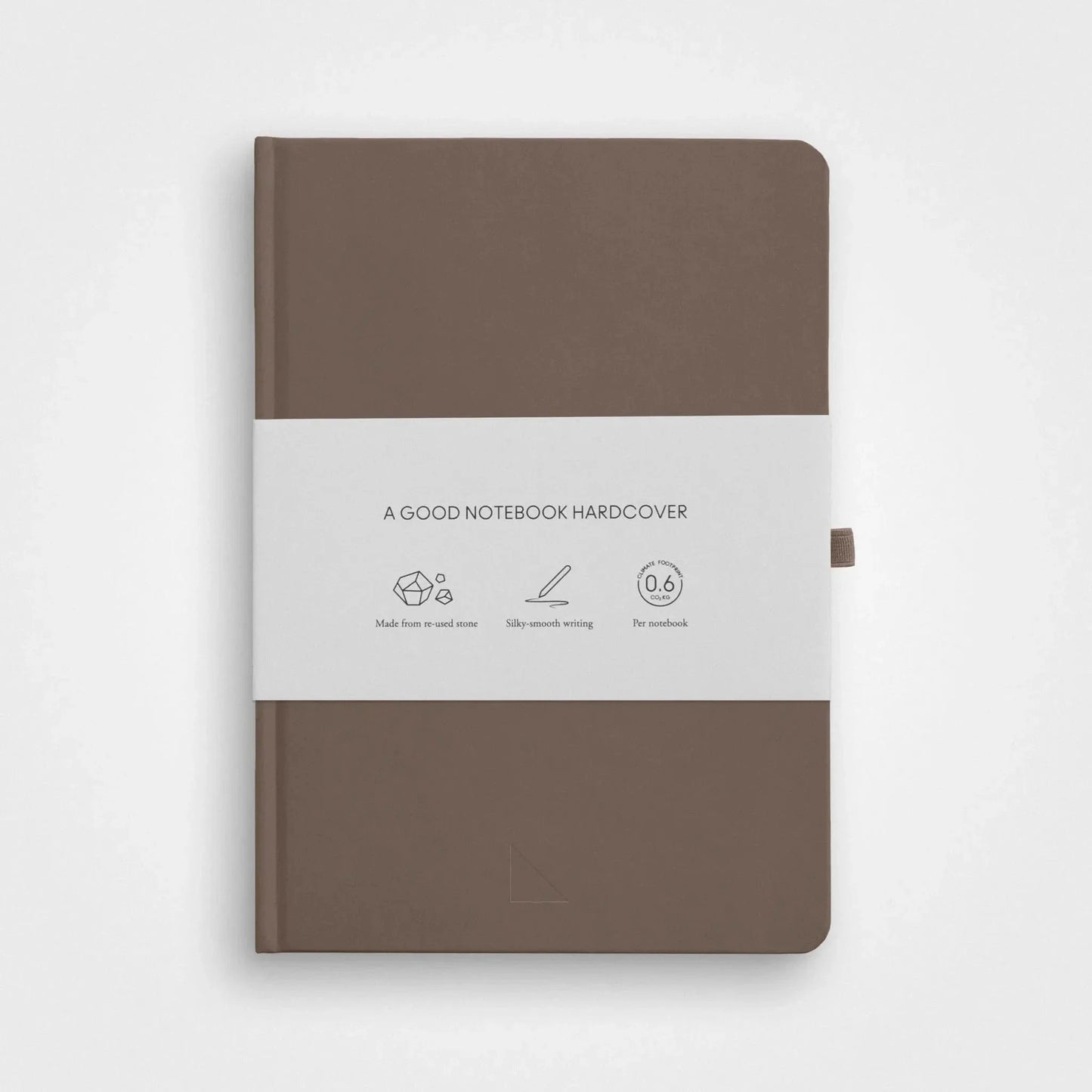 Stone paper notebook - A5 Hardcover, Earth brown