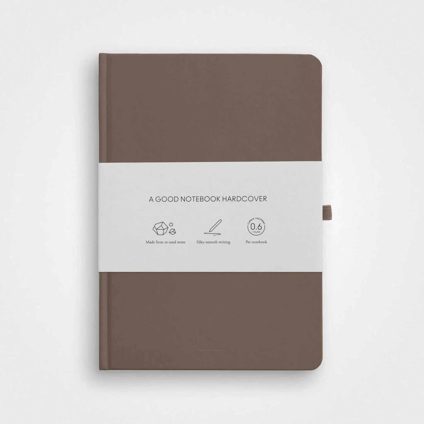 3 Pack Stone Paper Notebook Set︱A5 Hardcover, Earth brown